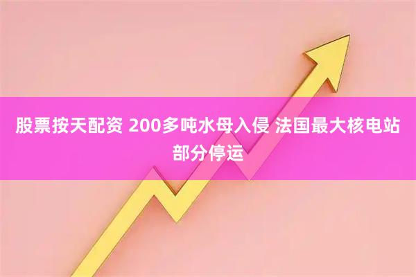 股票按天配资 200多吨水母入侵 法国最大核电站部分停运